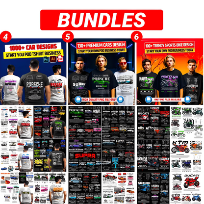 200,000+ Trendy T-Shirt Design Bundle